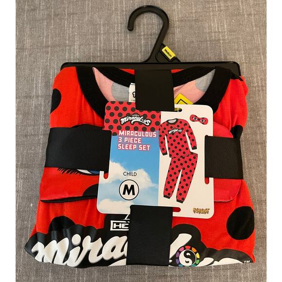 Newt Spirit Halloween Miraculous Ladybug Girls Size M 6-7 Yrs Pajama Set - Picture 1 of 6
